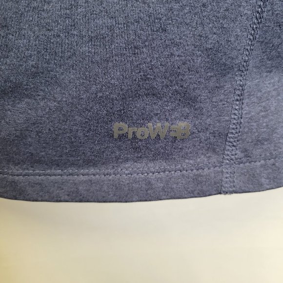 Spyder Active Men's Large Shirt Top Long Sleeve Blue Black Underarm Vent - Picture 4 of 6